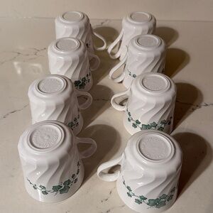 Ivy Corning Ware Set of 8 Coffee Mugs 
Made in  USA